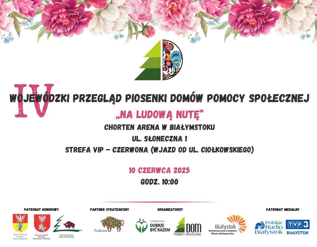 plakat IV Wojewódzki Przegląd Piosenki Domów